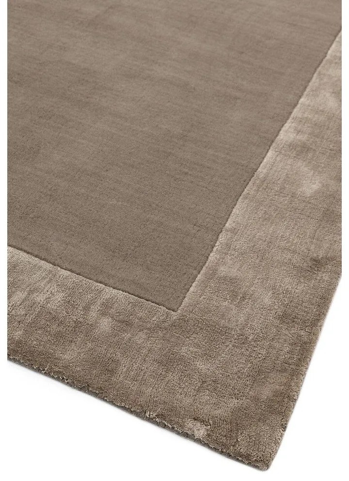 Кафяв ръчно изработен килим със смес от вълна 80x150 cm Ascot – Asiatic Carpets