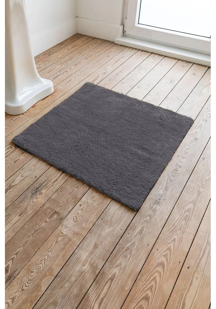 Сива памучна постелка за баня Luca, 60 x 60 cm - Tiseco Home Studio