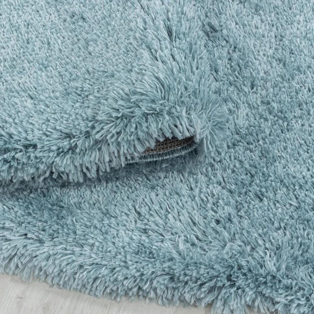 Син кръгъл килим ø 160 cm Fluffy – Ayyildiz Carpets
