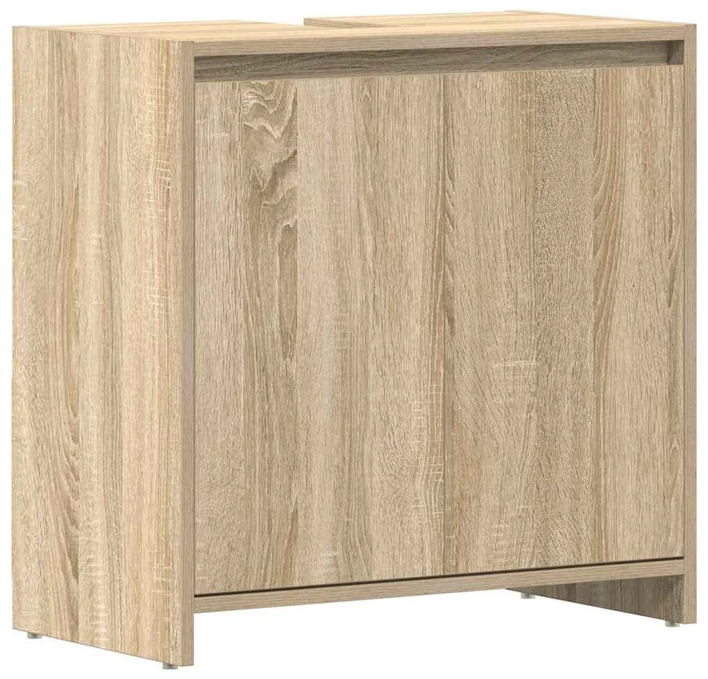 802645 vidaXL Шкаф за баня, дъб сонома, 60x33x61 см, инженерно дърво