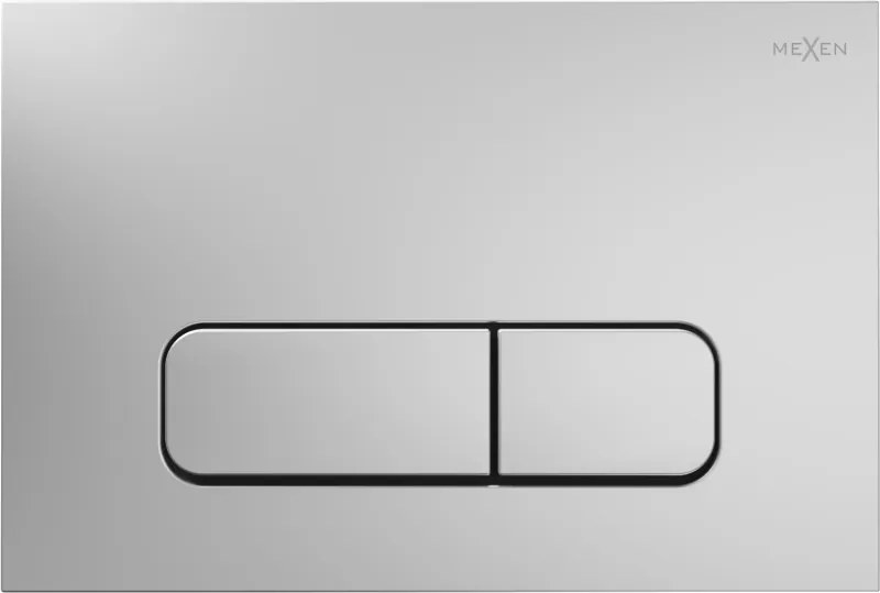 Mexen Fenix Air 02 пневматичен бутон за изплакване, матов хром - 6A0202