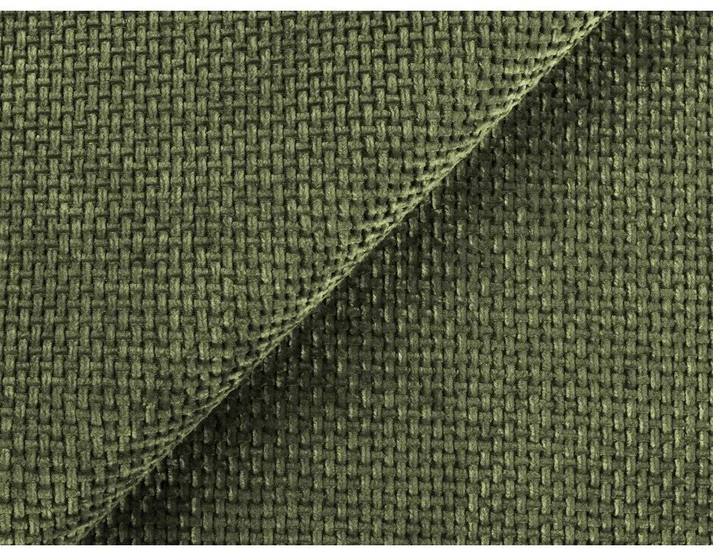 Зелен шенилов разтегателен ъглов диван с място за съхранение (ляв ъгъл) Mele – Makamii