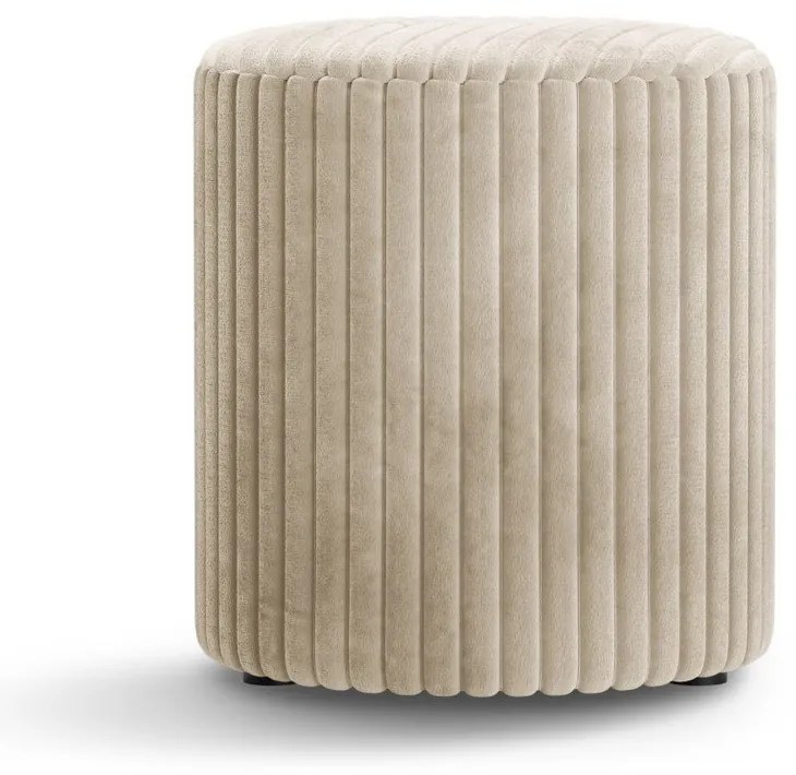 Бежова табуретка от рипсено кадифе Dia – Micadoni