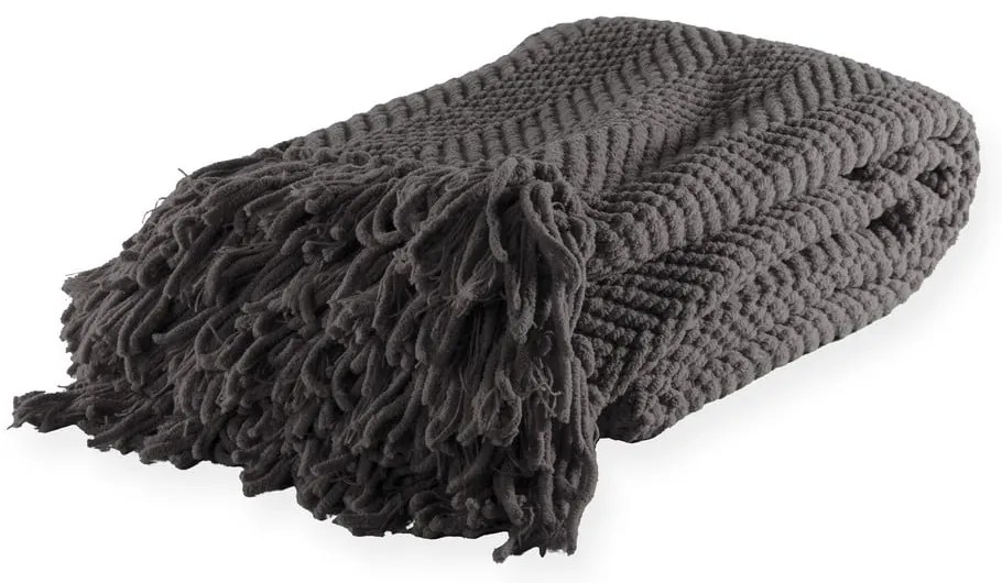 Сиво одеяло от шенил 130x170 cm Renee – Tiseco Home Studio