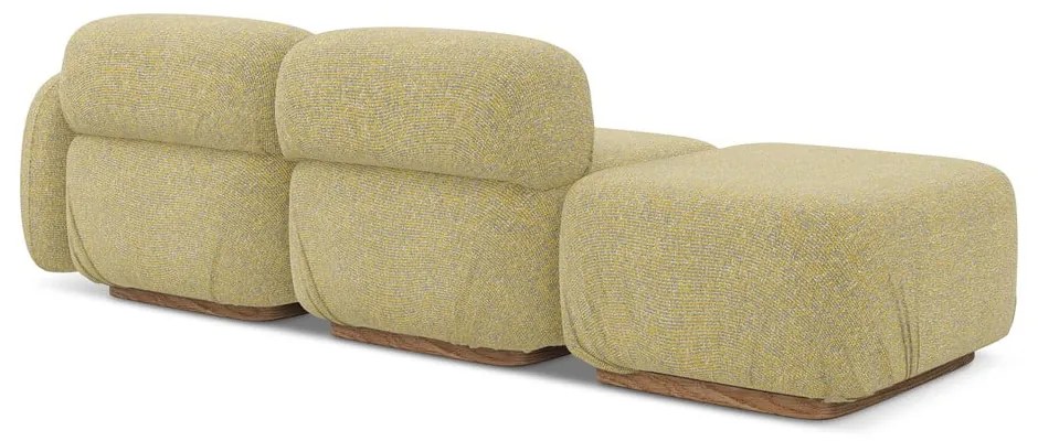 Жълт модулна лежанка (десен ъгъл) Ailani – Makamii