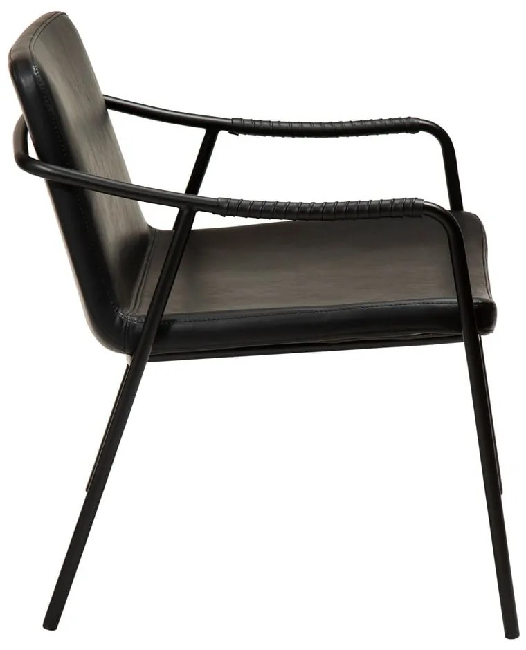 Черно кресло от изкуствена кожа Boto - DAN-FORM Denmark