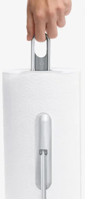 Поставка за кухненска хартия с вграден спрей за повърхности SimpleHuman KT1196, 177 мл, 20.3х17.8х38.1 см, Матов инокс