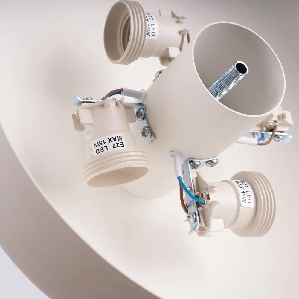 Кремаво осветително тяло за таван ø 30 cm Blacko – Sollux