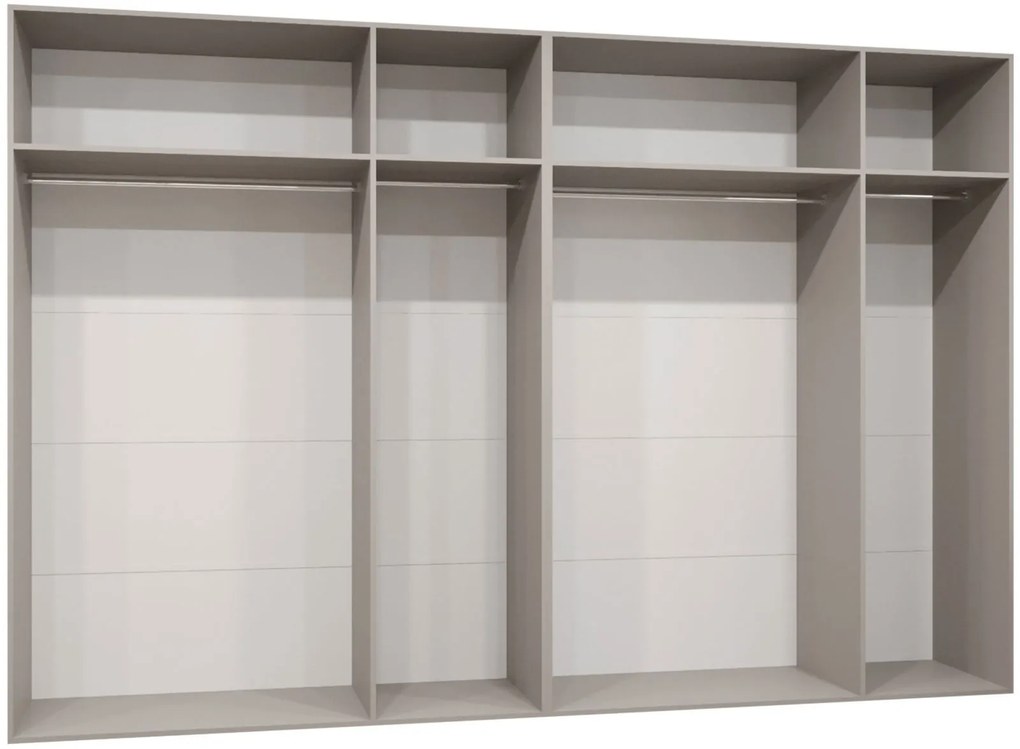 Гардероб Малага плюс шесткрилен-Черен