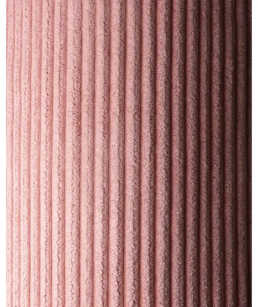 Розова детска възглавница за диван от рипсено кадифе Roll – Wigiwama