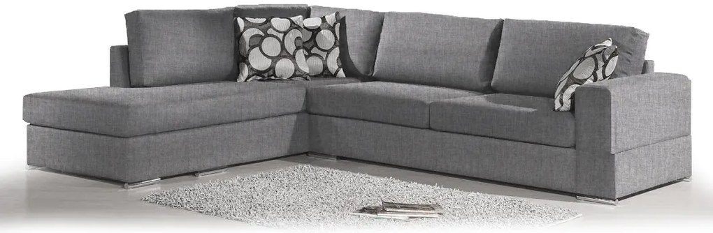 Ъгъл диван Must-Right-275φ 210β cm.-Light gray
