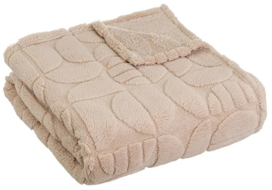Светлокафяво одеяло от микроплюш 130x160 cm Mid Century – Casa Selección