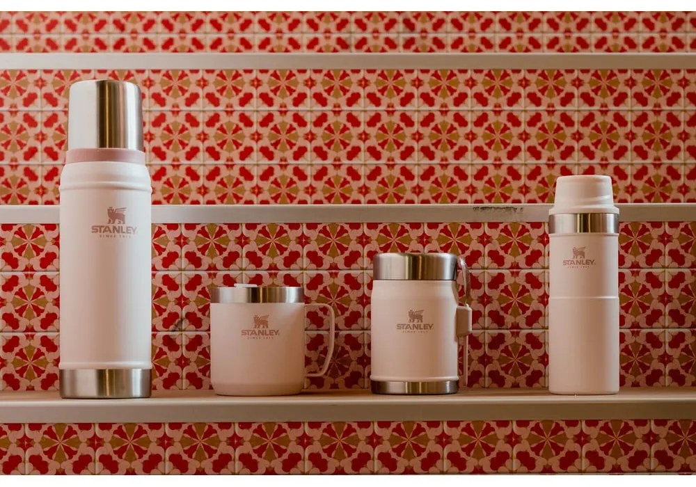 Светлорозова термочаша от неръждаема стомана 350 ml Stay-Hot Camp Mug Rose Quartz – Stanley