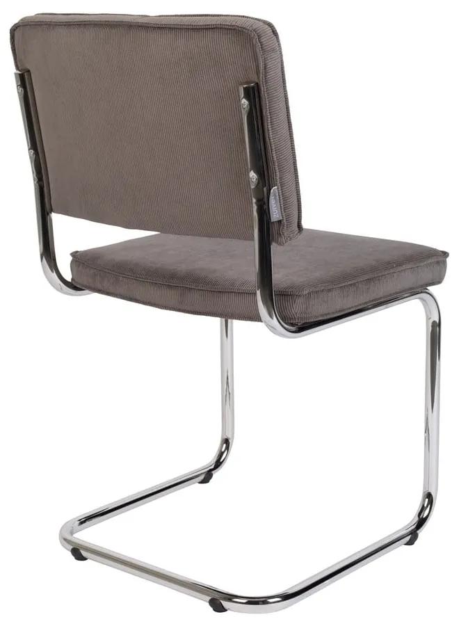 Тъмносиви трапезни столове в комплект от 2 броя Ridge Rib - Zuiver