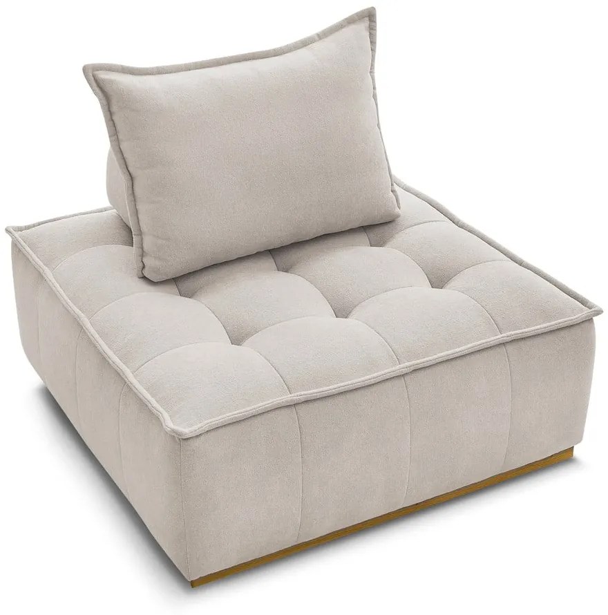 Бежово шенилово кресло Elisa – Bobochic Paris