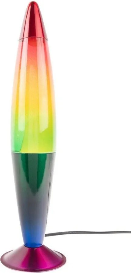 Зелена стъклена лава лампа (височина 41,5 cm) Rainbow Rocket Lava – Leitmotiv