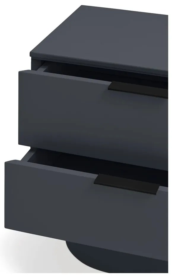 Антрацитно нощно шкафче Totem – Teulat