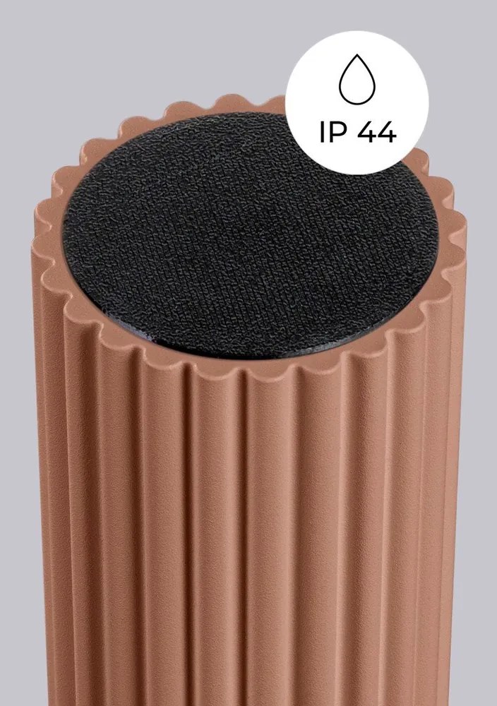 Светлокафяво осветително тяло за таван със стъклен абажур ø 12 cm Orbital – Sollux