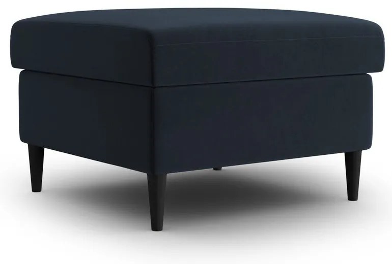 Тъмносиня кадифена табуретка Kyoto – Cosmopolitan Design