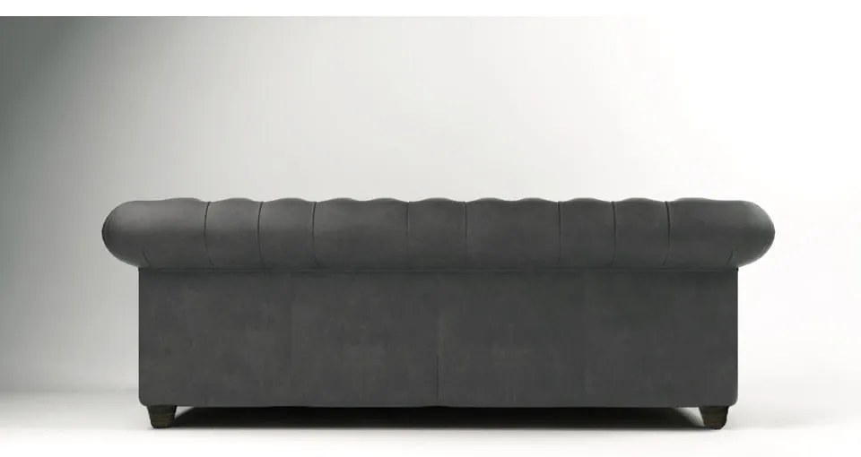 Антрацитен кадифен диван 230 cm Cambridge - Ropez