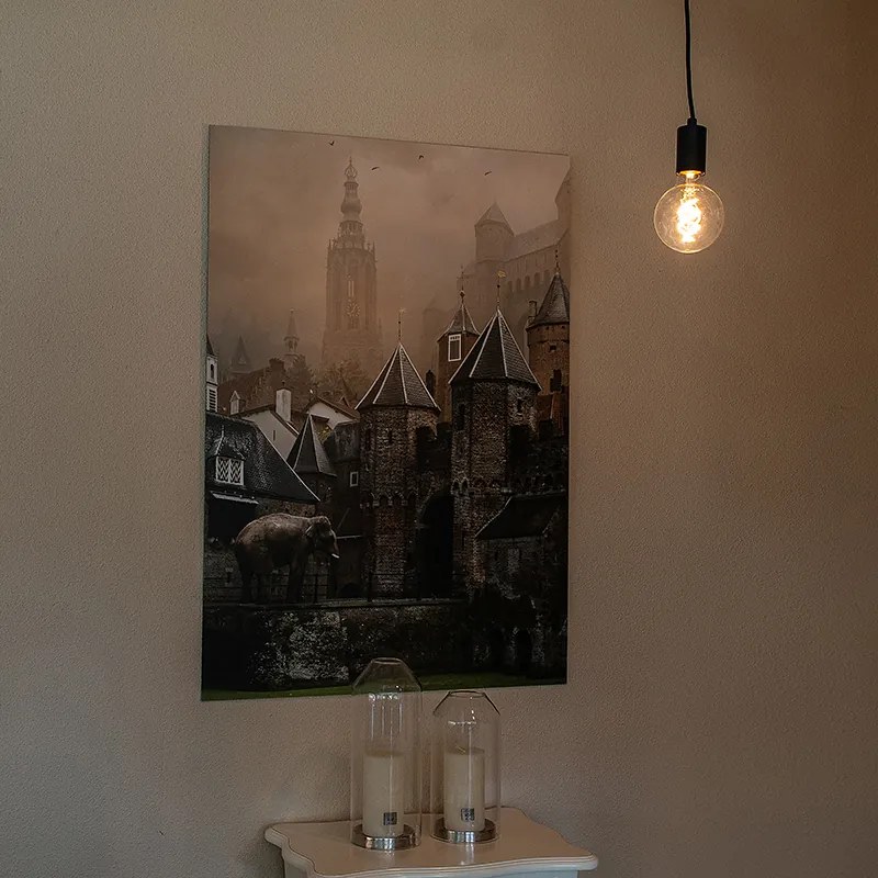 Смарт висяща лампа черна вкл. WiFi G95 - Facil