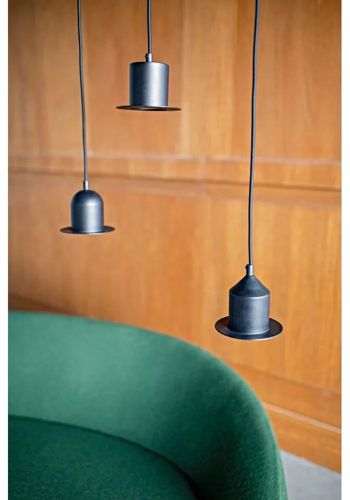 Комплект от 3 черни висящи лампи Hat - EMKO