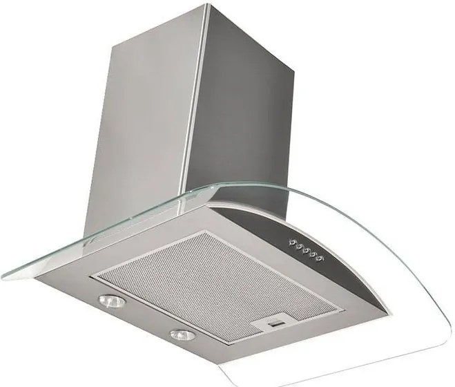 Стенен кухненски комин с прозрачно стъкло KARAG CTW 190w-Length: 60 cm