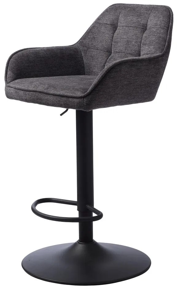 Тъмносив бар стол с регулируема височина Nolan – Unique Furniture