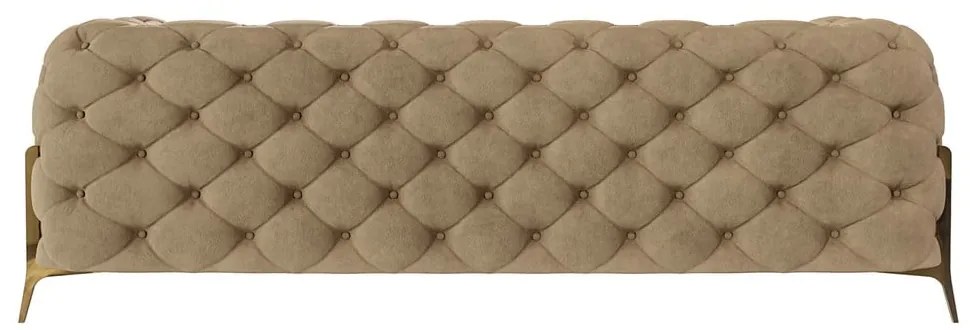 Светлокафяв кадифен диван 225 cm Chelsea Bis – Ropez