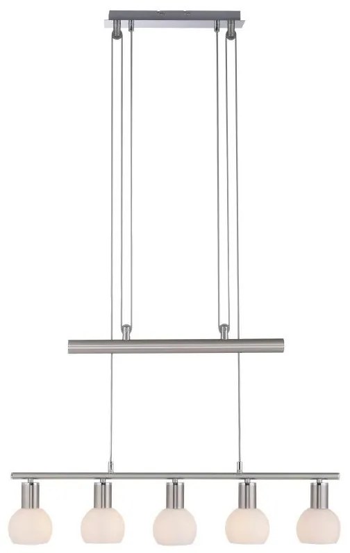 Leuchten Direkt 11939-55 - Висящ полилей BENEDIKT 5xE14/40W/230V