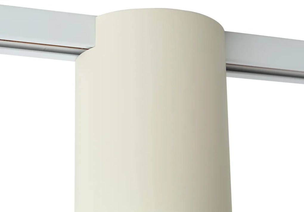 Модерен бежов прожектор за 1-фазна релсова система - Iconic Rondoo Up