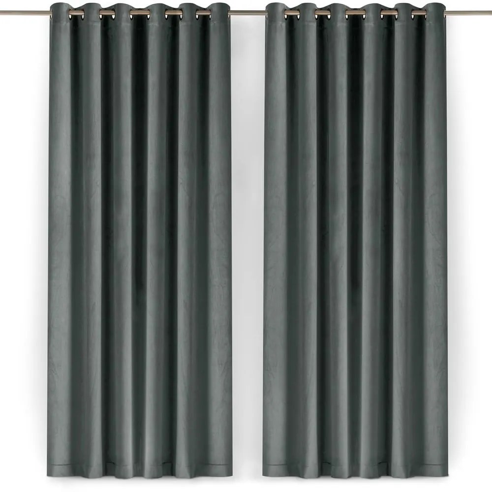 Тъмносива затъмняваща завеса 530x300 cm Velto – Filumi