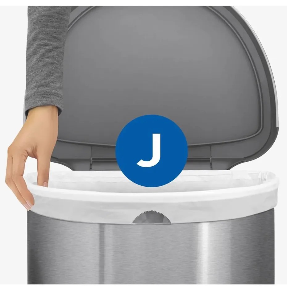 Кошче с педал от неръждаема стомана 45 л - simplehuman