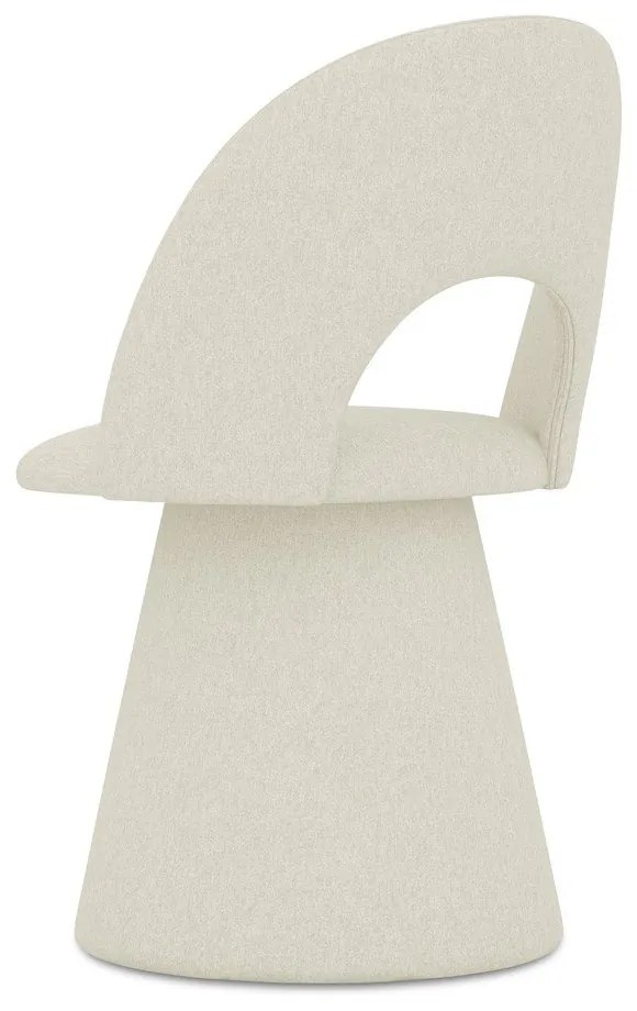 Кремав тапициран трапезен стол Kalo – Makamii