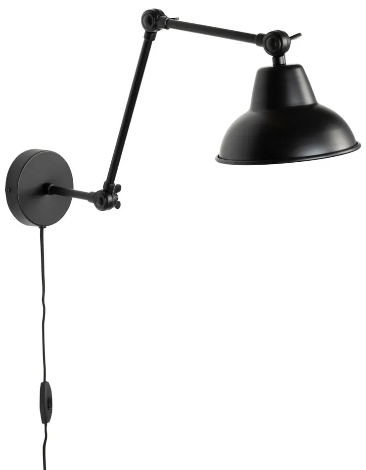 Черна стенна лампа Xavi – White Label