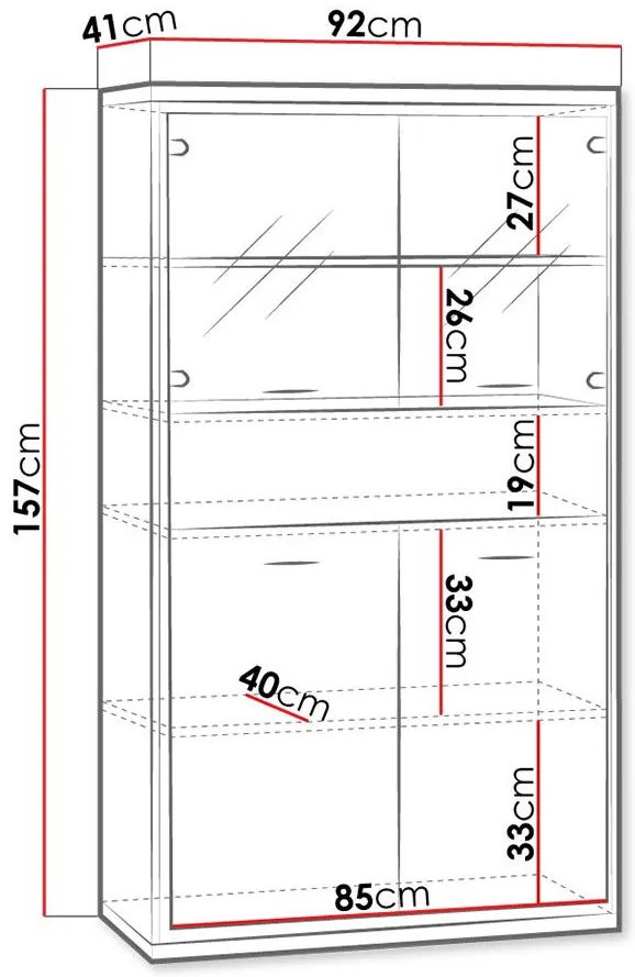 Витрина Mediolan AT05-Natural Special