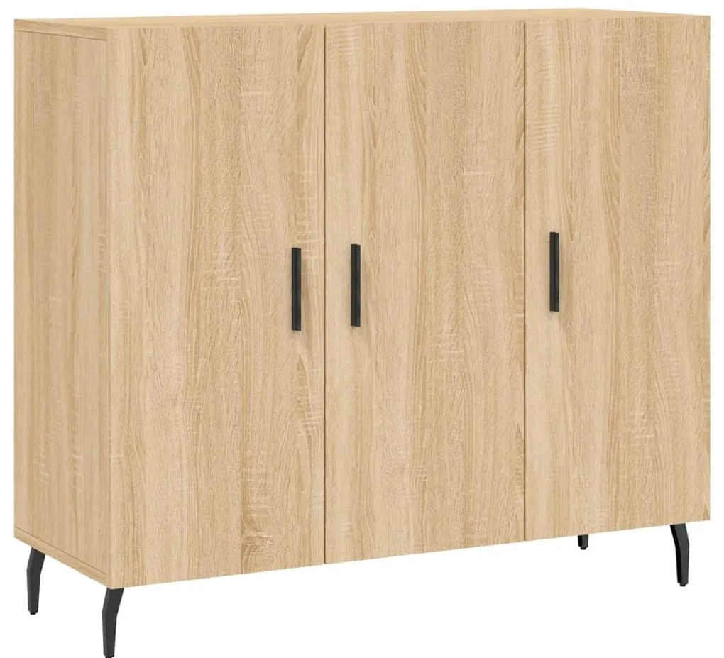 828127 vidaXL Сайдборд, дъб сонома, 90x34x80 см, инженерно дърво