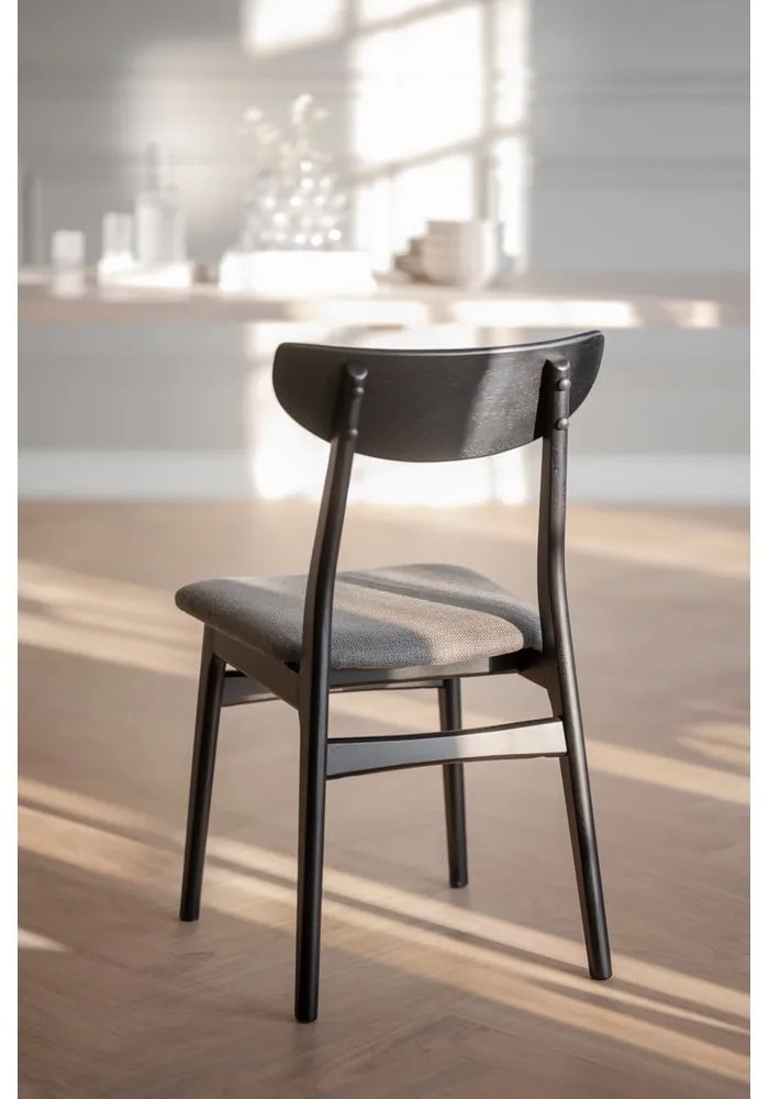 Черни трапезни столове в комплект от 2 броя Rodham - Rowico