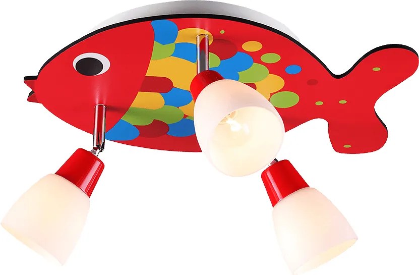 Спот KARP, червен, 3xE14