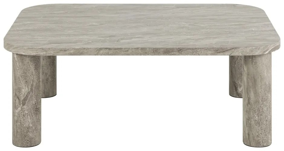 Светлосива масичка за кафе от декор от мрамор 75x100 cm Solano – Actona