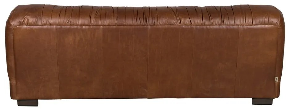 Кафяв кожен диван 214 cm Douglas – Dutchbone