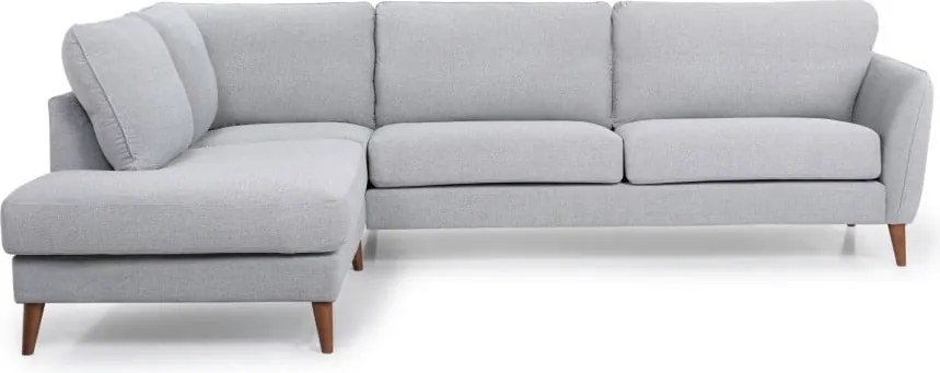 Светлосив ъглов диван (ляв ъгъл) Paris - Scandic