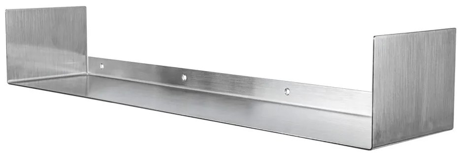 Стоманен стенен рафт в матово сребрист цвят 80,5 cm Float – Mette Ditmer Denmark