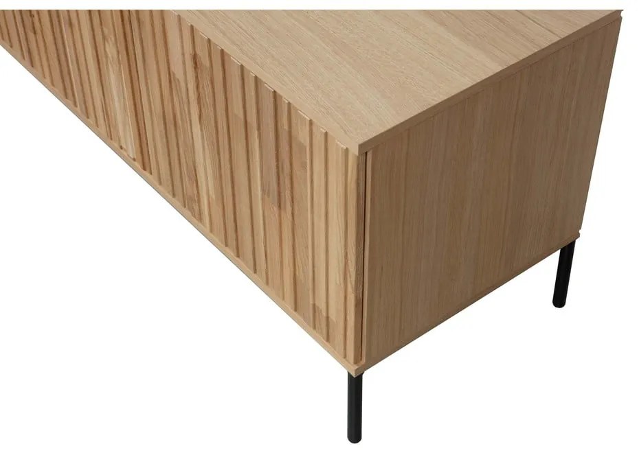 Маса за телевизор от декор от дъб в естествен цвят 100x56x44 cm Gravure – WOOOD