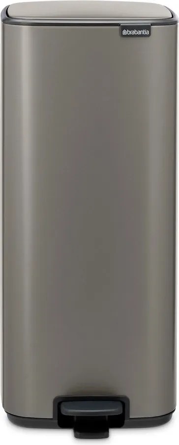 Сиво стоманено кошче за боклук с педал 30 l Bo – Brabantia
