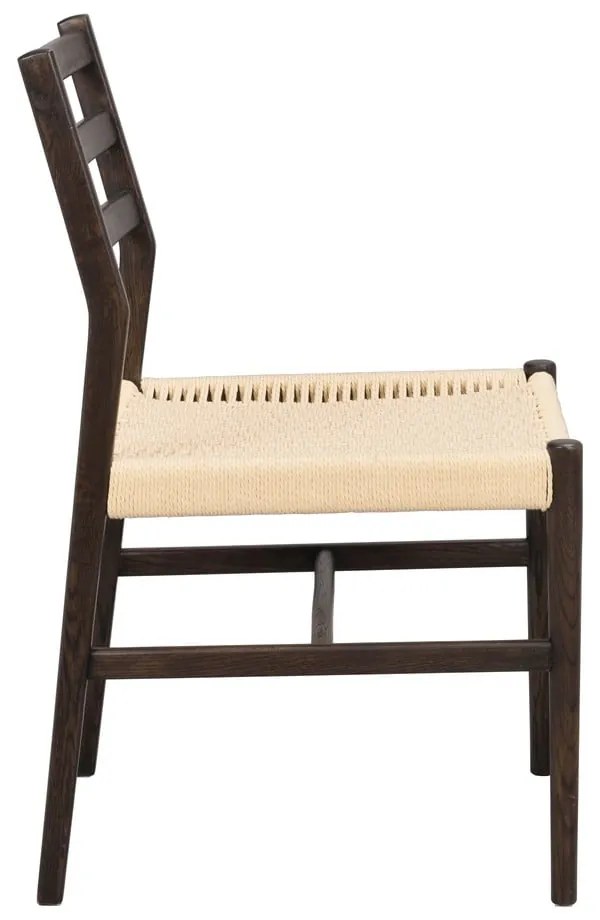 Трапезни столове в комплект от 2 бр. естествени/тъмнокафяви Harlan – Rowico