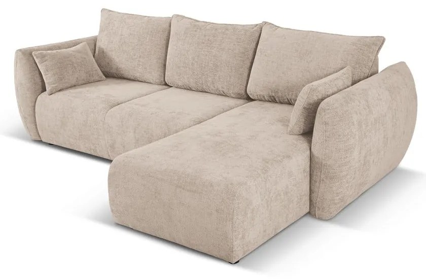 Бежов ъглов диван (десен ъгъл) Matera - Cosmopolitan Design
