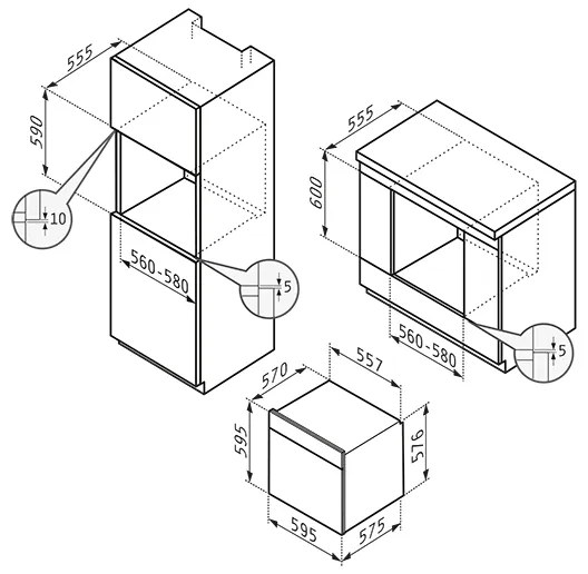 Вградена фурна Pyramis PO78094010EBLM