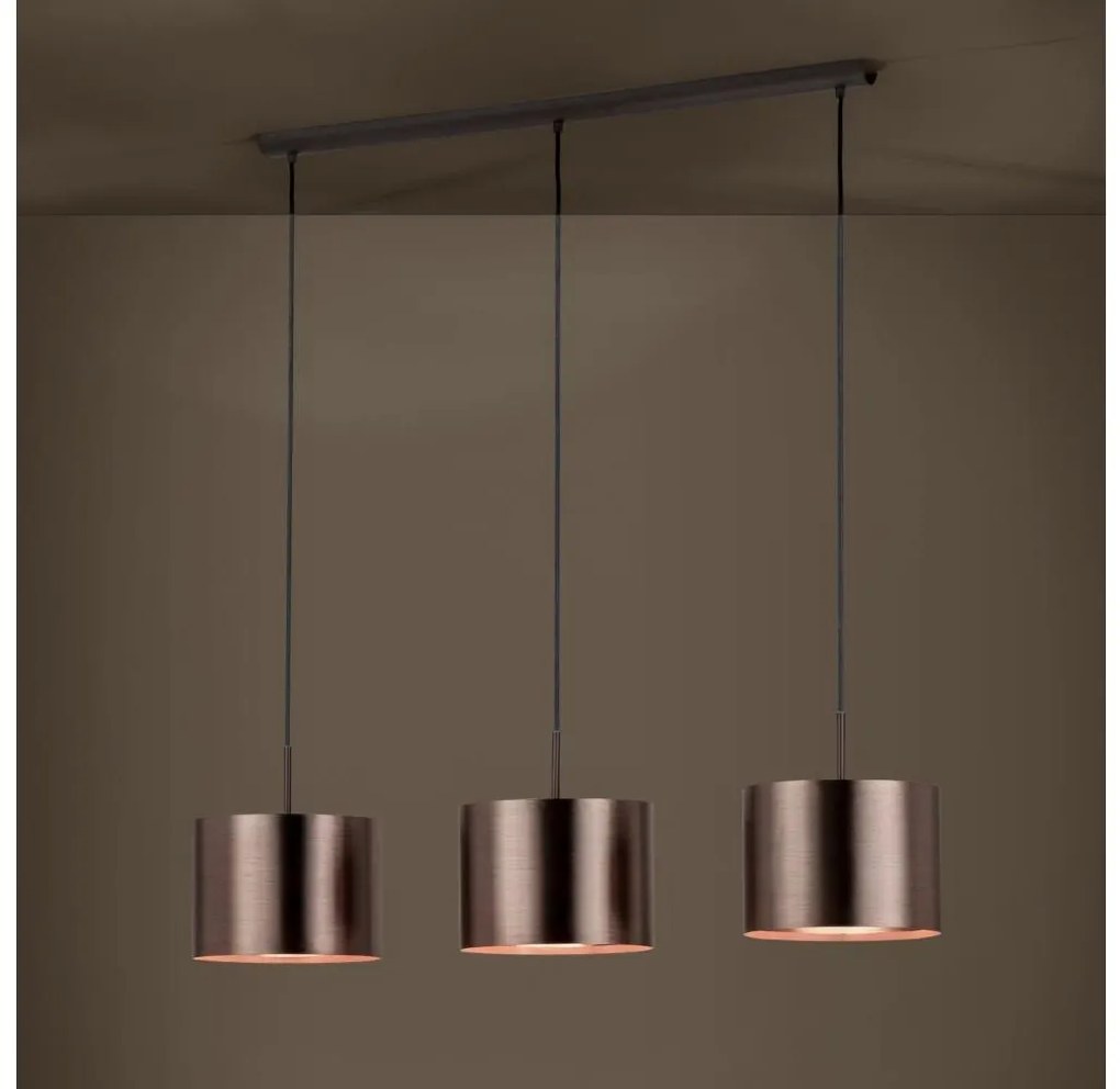 Eglo 39357 - Пендел SAGANTO 1 3xE27/60W/230V меден