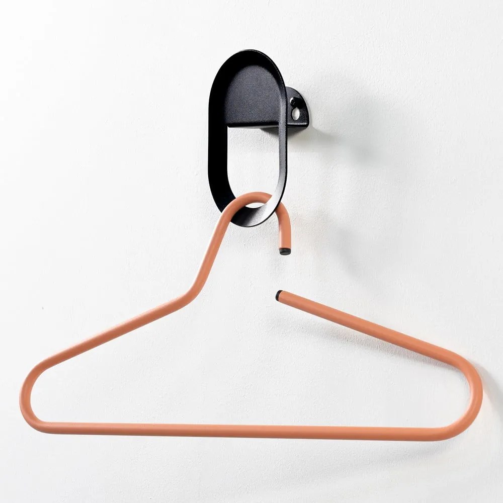 Черна стенна стоманена кука Coucou – Spinder Design